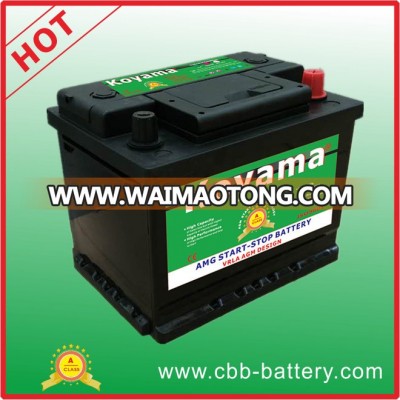 Excellent 12V Sealed AGM Start Stop Auto Car Battery DIN55ah