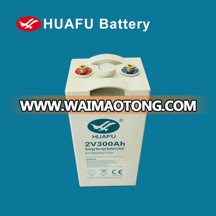 Huafu 2V300ah Energy Storage Gel Battery UPS Use Battery