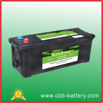 DIN Standard SMF Heavy Duty Truck Battery 62033-Mf 12V 120ah