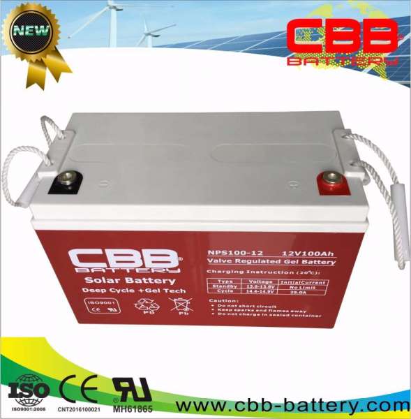 3kw Solar Panel Deep Cycle Gel Battery 12V 100ah