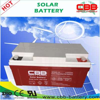 Solar Power System Battery 12V 65ah, Cbb Battery Nps65-12