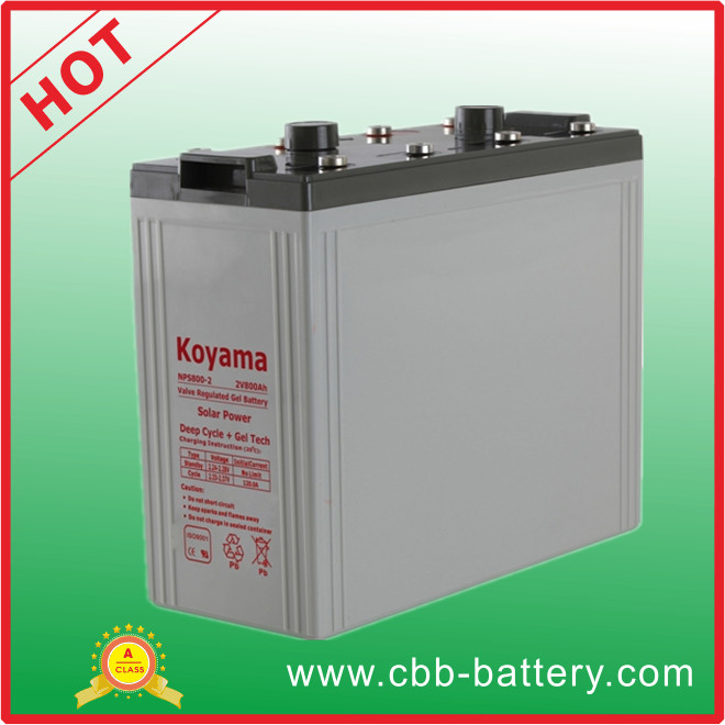 800ah 2V Deep Cycle Gel PV System Battery